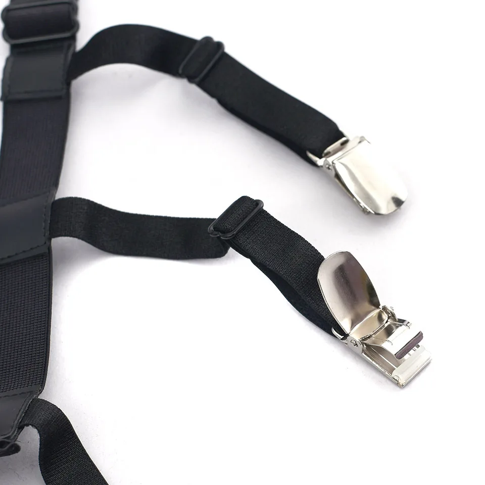 Vêtements lingerie,Portechemises en Nylon élastique pour hommes,portejarretelles réglables