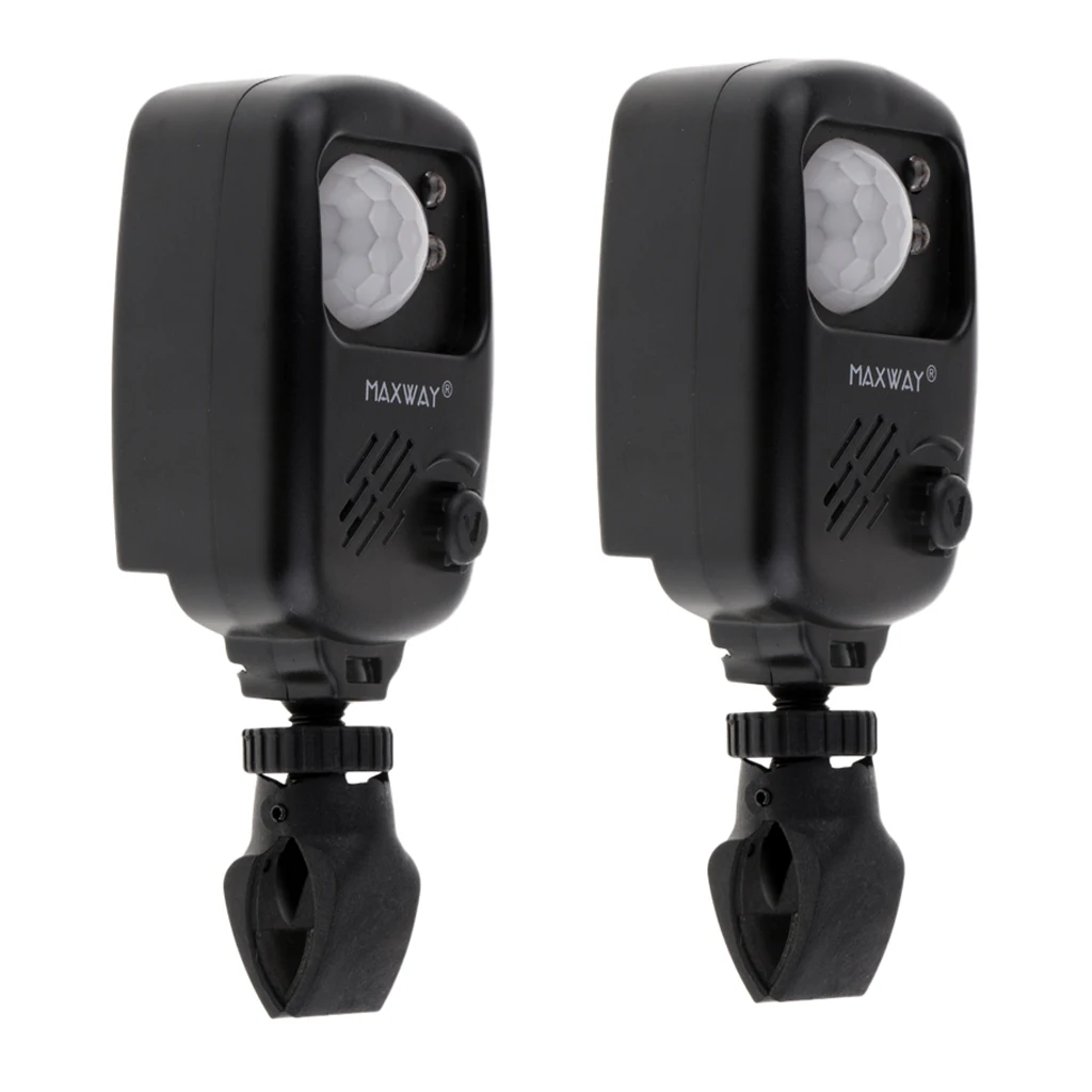 MagiDeal 2pcs Security Infrared Motion Sensor PIR Alarm for Fishing Camping