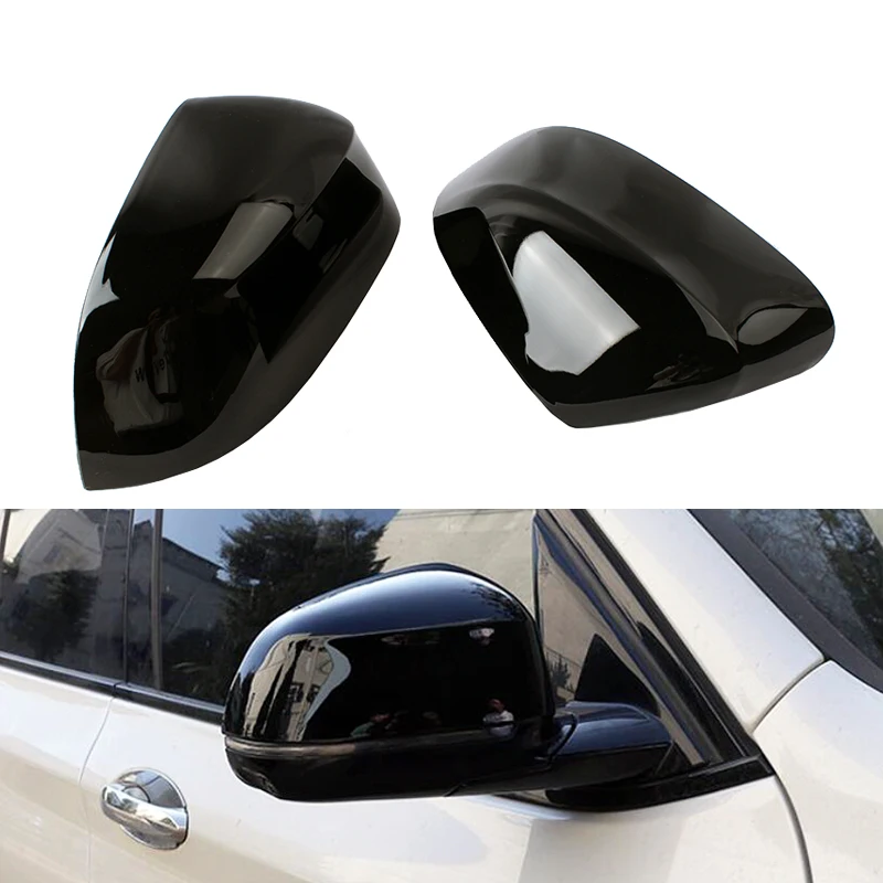 

1Pair For BMW X3 G01 X4 G02 X5 G05 X7 G07 2018-2021 Glossy Black Side Rearview Rear View Mirror Cover Case Shell Cap Accessories