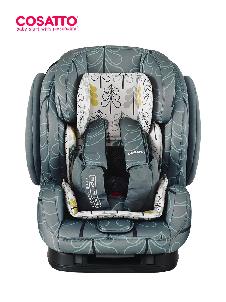 Детское сиденье безопасности с Isofix интерфейсом для детей 0-12 лет, детское автомобильное кресло с основанием - Цвет: Армейский зеленый