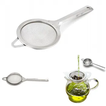 

Kitchen Tool Sieve Spoon Tea Filter Classic Long Handle Stainless Steel Cooking Tool Mini Wire Mesh Traditional Tea Strainer