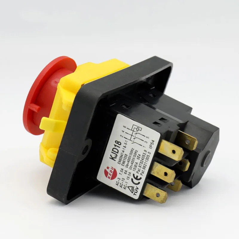 Разъем 7pins 400 V/50Hz 5E4 на включение/выключение электромагнитный Мощность переключатели для судно шлифовальный станок KJD18
