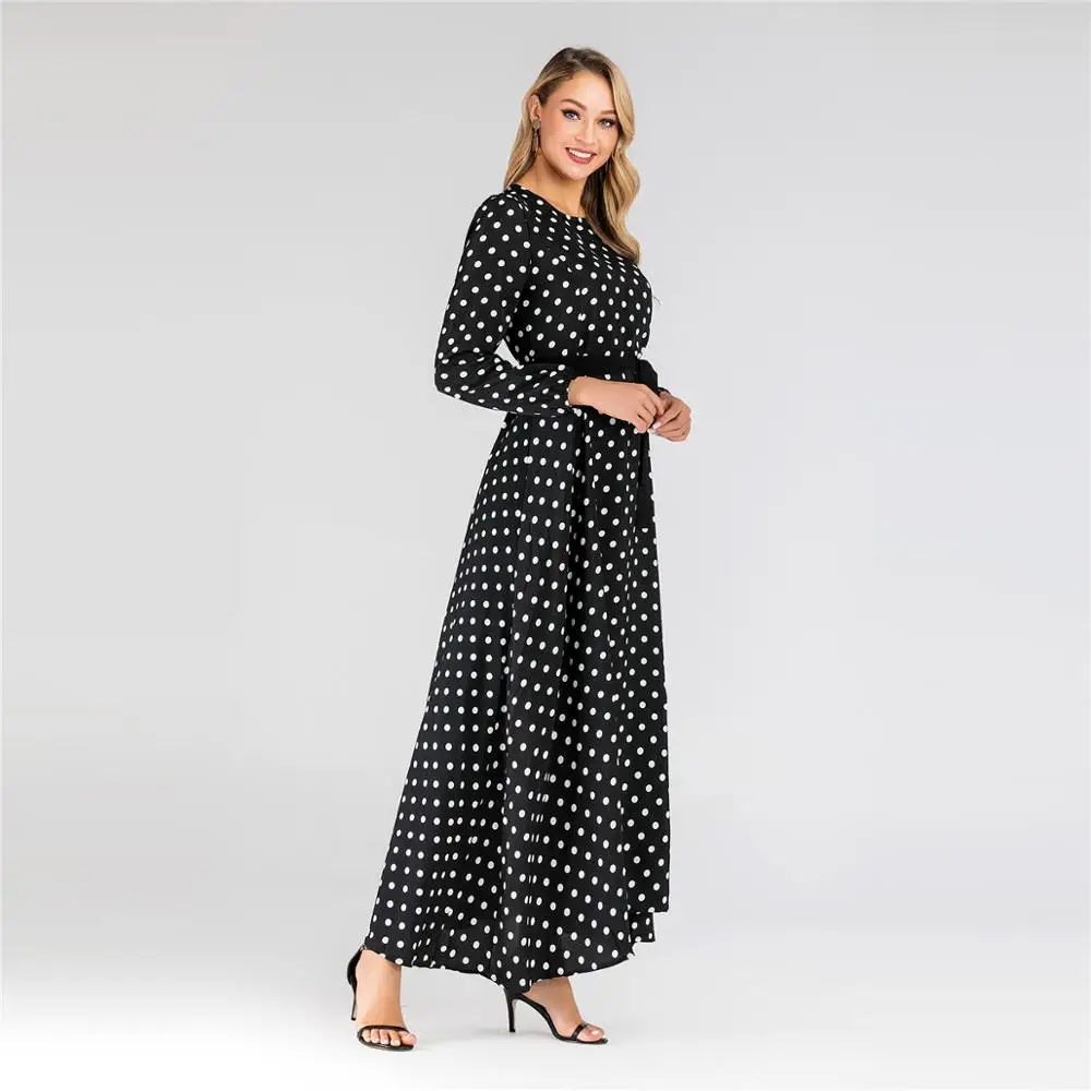 Мусульманские платья и абайя для женщин Femme Kaftan Maxi большого размера 2019 прямые