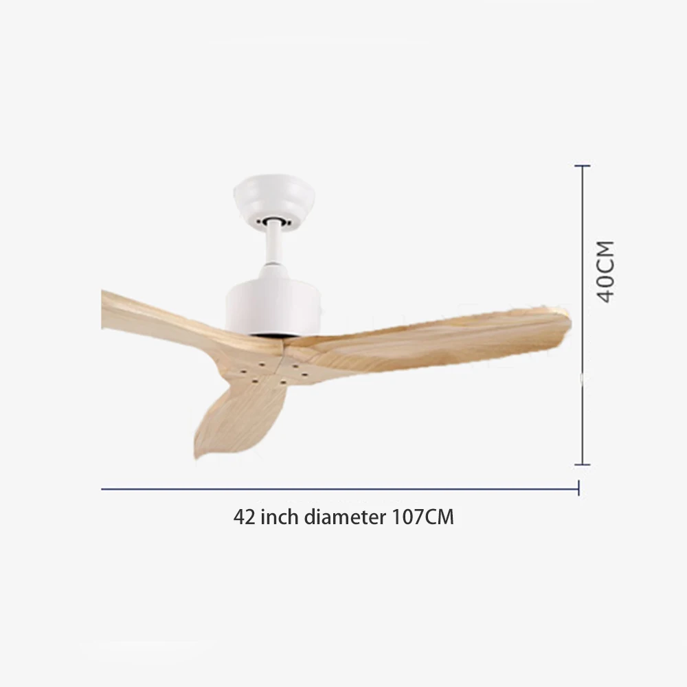 Деревянный светодиодный потолочный вентилятор 110 v-220 V потолочный вентилятор-светильник с 42 дюймовые лопатки охлаждающий вентилятор Дистанционное вентилятор лампа для Гостиная Декор