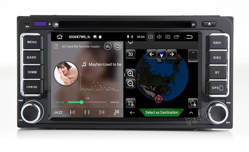 Perfect DSP Android 9.0 4GB 8 Core Car DVD Player for Toyota Rav4 Corolla Ex Vitz Hilux Terios Avenue Fortuner Prado with Radio GPS 10