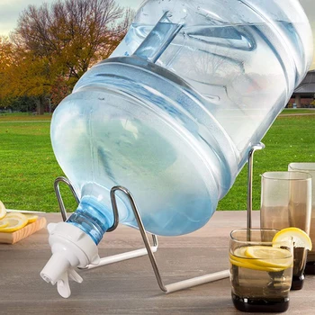 

Fast Flow Water Jug Stand Shelf Rack Dispenser Rust-resistant Spout Storage Holders Home Bottles Practical Tap Non Slip