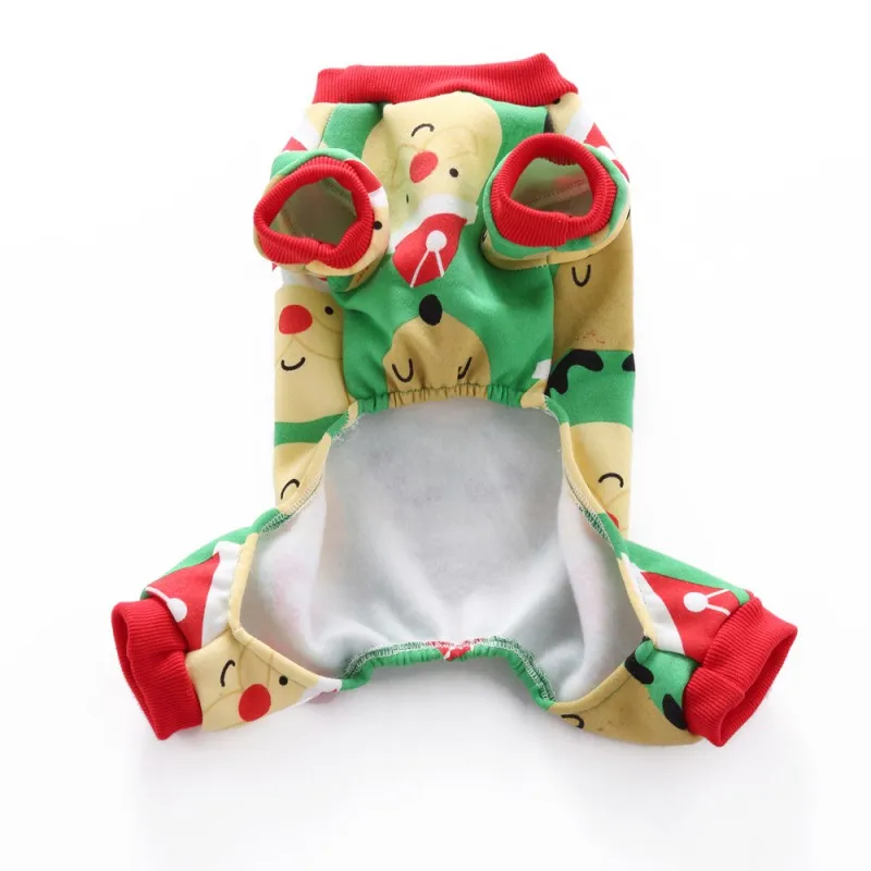 Одежда для собак, Рождественская Пижама для собак со снежинками, комбинезон для собак, супер мягкая теплая для щенков собак, костюм