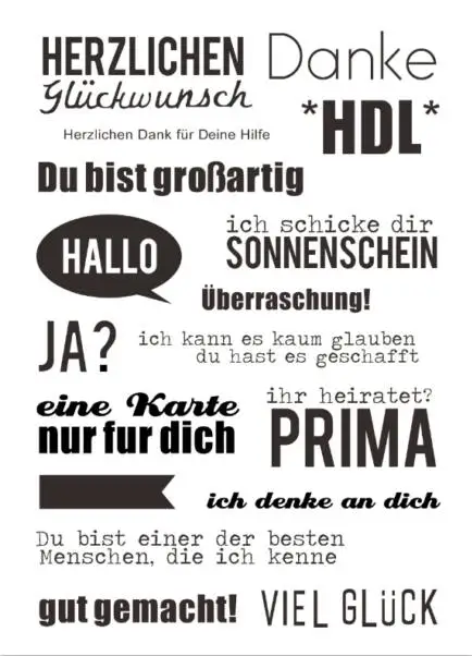 Немецкий четкий штамп или штамп для DIY Скрапбукинг/изготовление карт/Дети забавное украшение поставки A392
