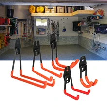 8-Pack сверхмощный Органайзер Крючок Железный гараж для хранения утилита двойные крючки Органайзер складские крючки U Крюк для электроинструмента лестница