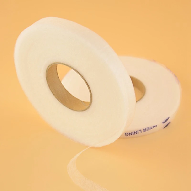 Teramila fabric White Double faced Adhesive Tape Cotton Battings Synthetic DIY Craft Bag Cloth Hand Made1.5CM Width 3 Rolls/Lot