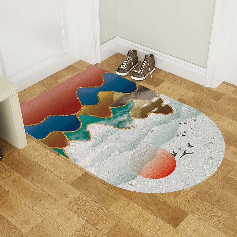 

customizable European PVC wire loop floor mat Entrance Dust removal carpet bathroom waterproof rug kitchen non-slip door mat