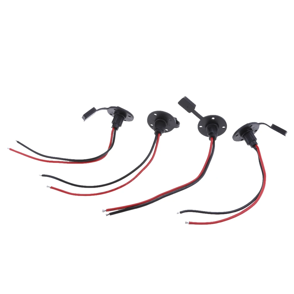 4pcs 16AWG Waterproof SAE Cable Connector Adapter Charger Inline Fuse