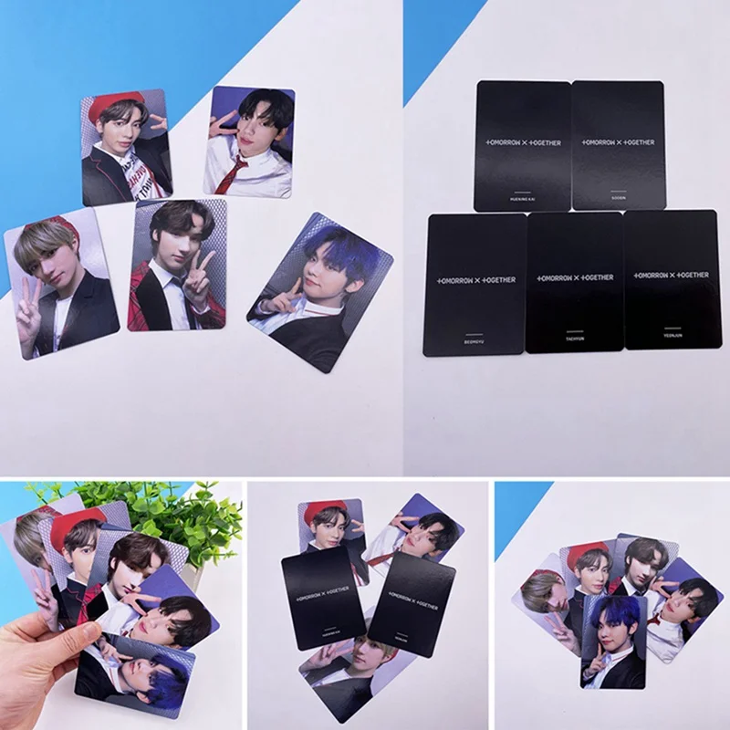 5 Pcs KPOP TXT The Dream Chapter Star Album Photo Card Hip Hop Self Made Paper Cards Autograph Photocard | Канцтовары для офиса и