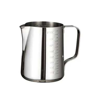 

Measuring Cup Stainless Steel with Marking Rust Steel Pull Cup with Scale Coffee Pull Flower Cylinder Milk Foam Cup