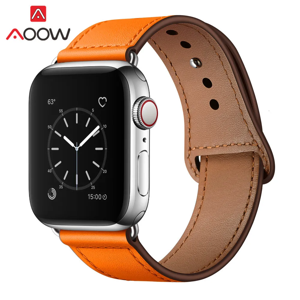Ремешок из натуральной кожи петлевой для часов Apple Watch 38 мм 42 мм 40 мм 44 мм браслет ремешок Карлос Корреа аксессуары для iwatch 1 2 3 4