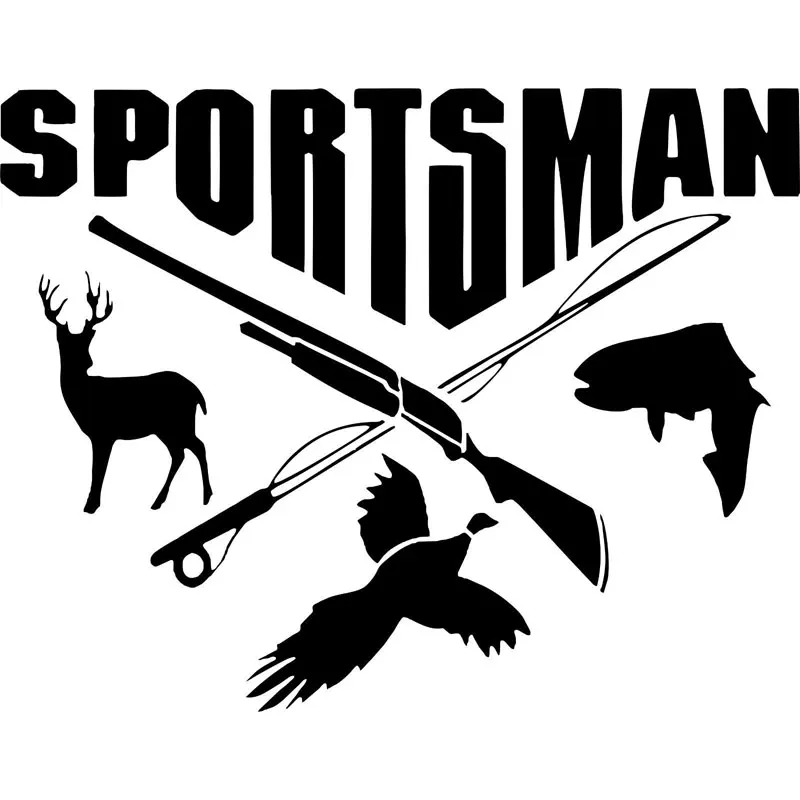 Наклейки для спортивника охоты рыбалки оленя рыбьего ружья наклейки автомобиля