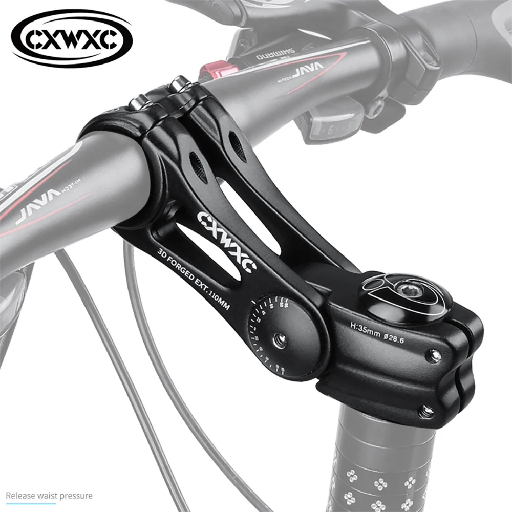 

Adjustable MTB Stem For Bike Handlebar Stem 90/110/130/145mm Aluminum Alloy Mountain BMX Fixie Gear Cycling Bicycle Stems Part