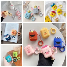 Charging Earphone Case For Air Pods Charging Protective Box Cute Minnie Duck Dog Paw Bags For Apple AirPods 1 2 Headphone Cover