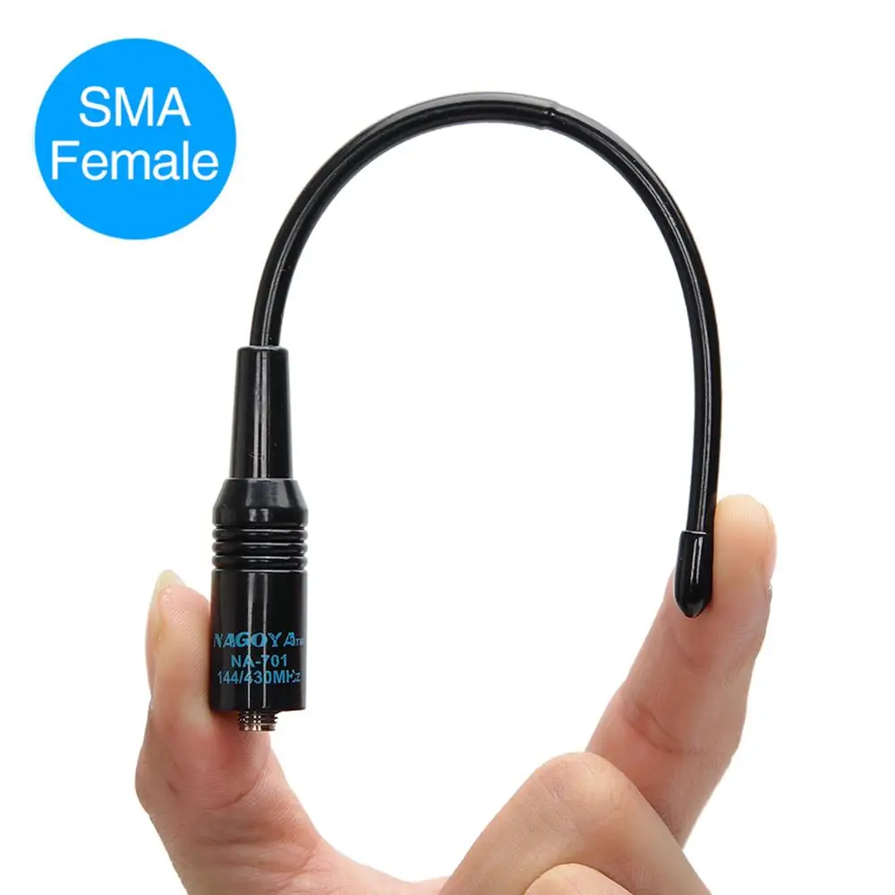 SMA Female/Male/BNC Двухдиапазонная мягкая антенна ngoya NA 701 144/430 МГц для портативного радио