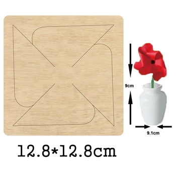 

diy windmill cutting dies 2020 new Scrapbooking die cut &wooden dies for cut Cloth,Felt,Leather,Foam,Glitter
