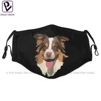 

Australian Shepherd Mouth Face Mask Australian Shepherd Facial Mask Fashion Funny with 2 Filters for Adult