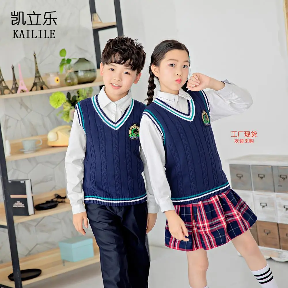Customized School Uniform Sweater Shirt 