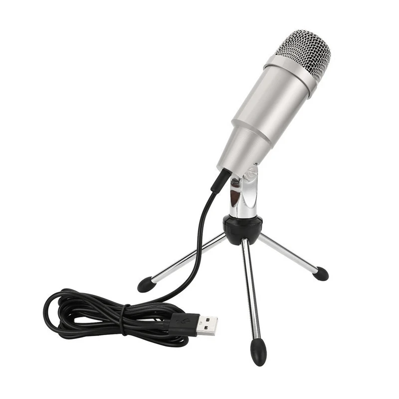 ABKT-C-330 USB микрофон Микрофон для караоке пластиковый и металлический конденсатор микрофон в форме сердца