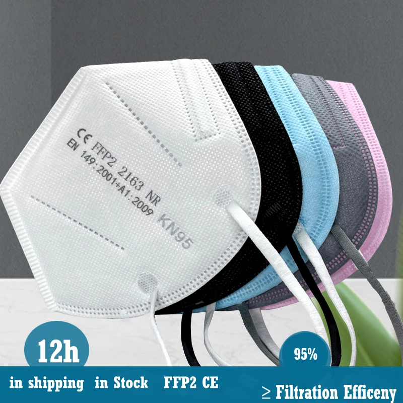 mascarillas ffp2reutilizable 5-Suelo(negro) ffp2 mascarillas 5-Suelo(blanco) higienica adulto fpp2 mascarillas kn95 certificadas facial protectora homologada mascarilla con filtro mascarillas ffp2kn95 ffp 2 facial