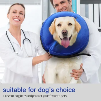 

Inflatable Pet Collars Dog Anti-bite Supplies Puppy Wound Collar Kitten Cat Neck Protective Adjustable Healing Pet Product New*