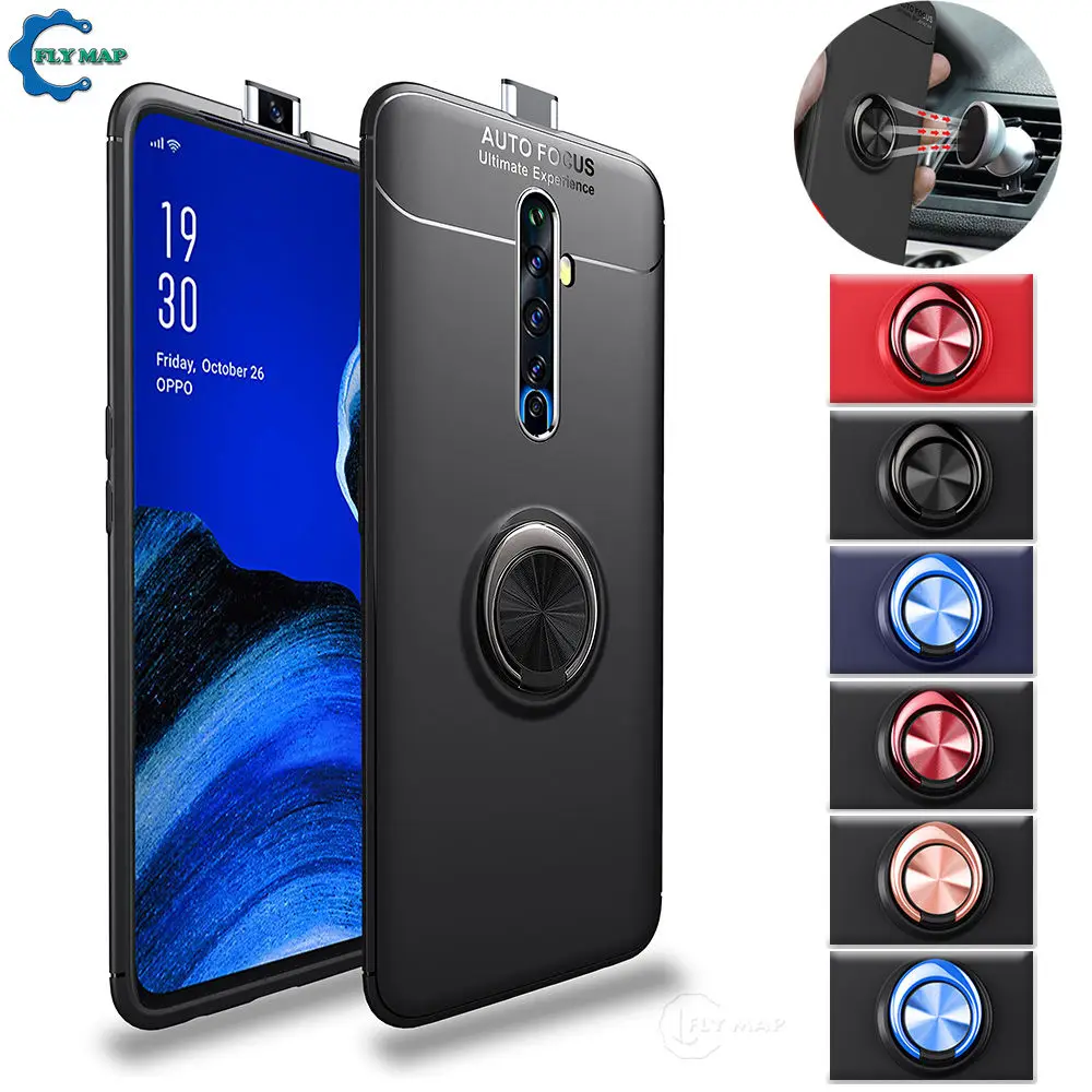 

Silicone Case for OPPO Reno2 F Z Invisible Bracket Phone Soft TPU Cover Capa Coque Reno 2F 2Z Reno2F Reno2Z 2 CPH1989 CPH1951