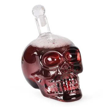 

125ML/350ML/550ML/1000ML Creative Crystal Skull Shot Glass Drinking Bar Dining Whiskey Bottle Wine Bottle