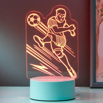

Lamp "Football player" LED RGB from the network 20x13 cm 5074798