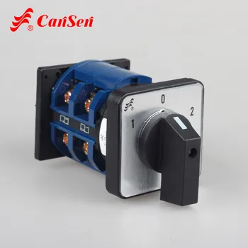 

Rotary Cam Switch Changeover Switch C42 LW26-63 63A 1-0-2 2 Poles 8 terminals DIN-rail Base Mounting Switch Snap-on switch
