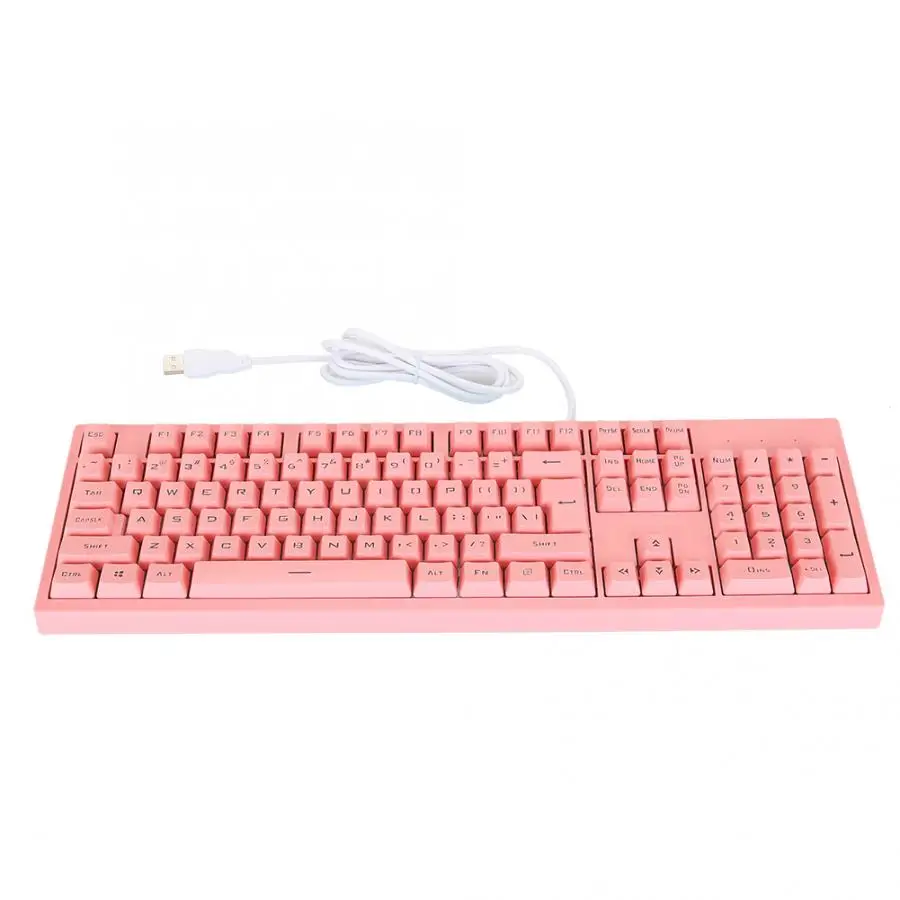 K616 104 Keys Wired Ergonomic Backlight Gaming Keyboard with PBT Keycaps for Game Office for PC Laptop Computer