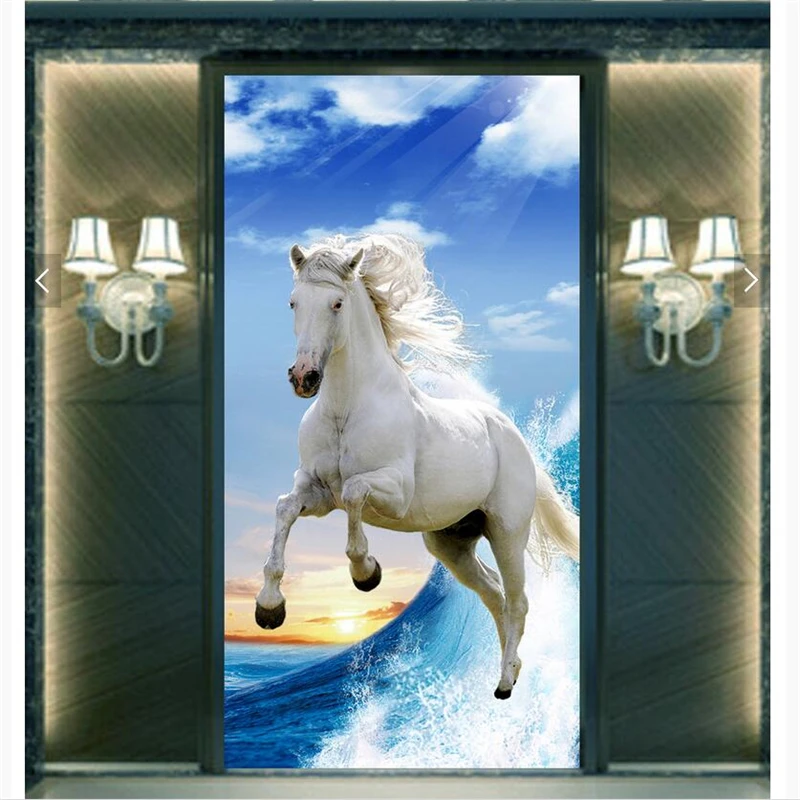 

Drop Shipping Custom Wallpaper Wind And Waves Off The Water Bailong Ma Guanuan Backdrop Decorative Painting Wallpaper