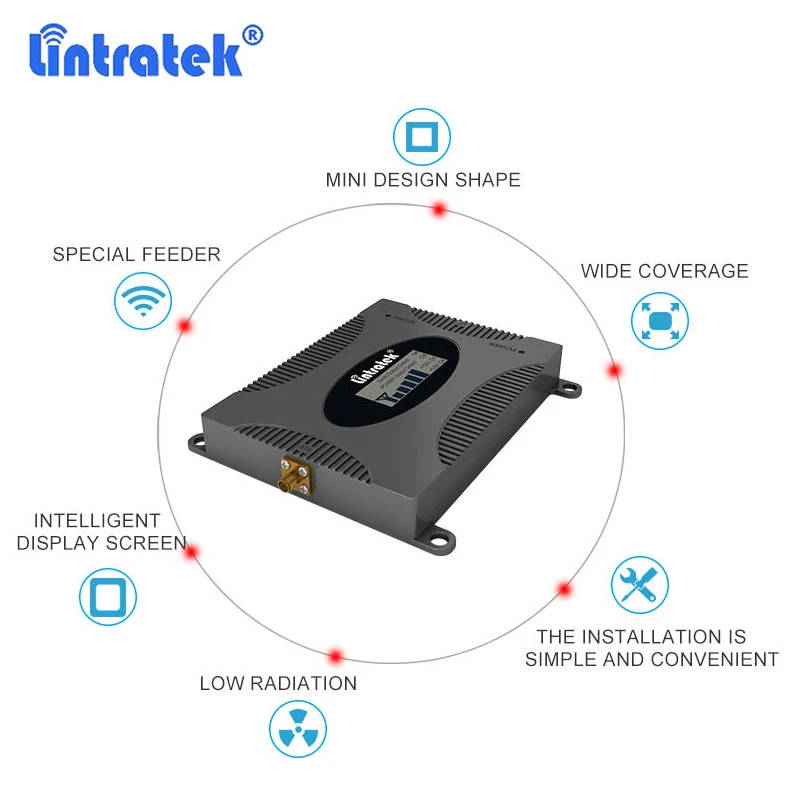 16dBm LCD 디스플레이 2G GSM 900mhz 신호 증폭기 GSM 900 65dB 휴대폰 셀룰러 신호 리피터 증폭기 + GSM 야기 안테나 39