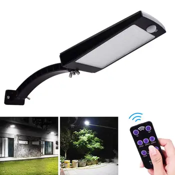

1PCS Remote Control Rotate Bracket Solar Street Light 48 LED 800 LM Outdoor LED Solar PIR Motion Sensor Street Wall Lamp