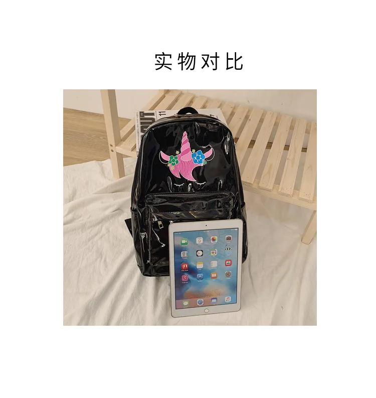 JIULIN небольшой рюкзак шпильки школьного сумка затежки-Для женщин и девочек с модными заклепками; B632 2-Слои