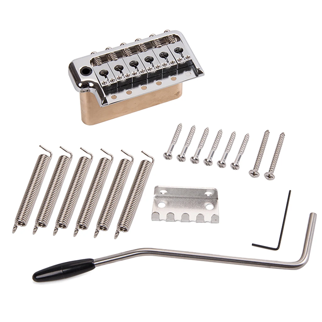 

1 Set 6 String Left Handed Guitar Tremolo Bridge Assembly Stringed Instruments for Fender ST Style Electric Guitar