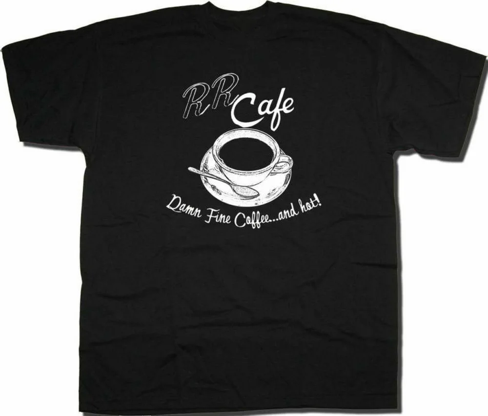RR Cafe-Damn Fine coffee Футболка-культ ТВ Линч Вдохновленный хлопок хип-хоп топы Футболка |