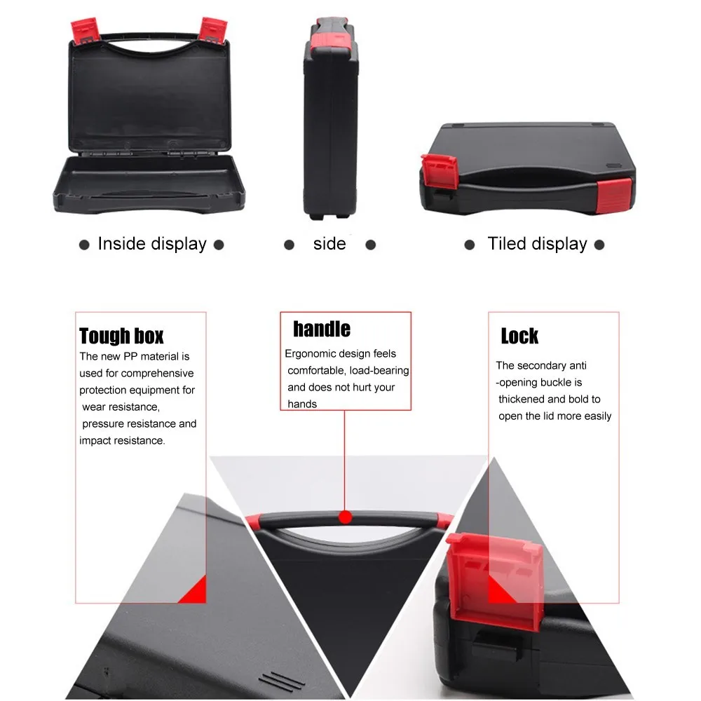 cheap tool chest Portable Tool Box Soldering Iron Repair Tools Plastic Protecting Carry Container Case Hardware Equipment Storage Organizer Boxes garden tool bag