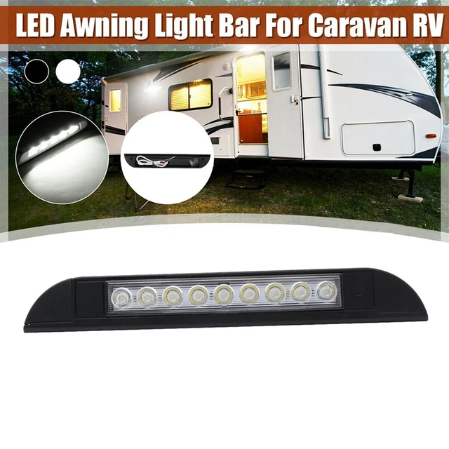 Lampe d'auvent à 9 LED 12V 24V étanche 256mm, bande de lumière pour  caravane extérieure et camping-car - AliExpress