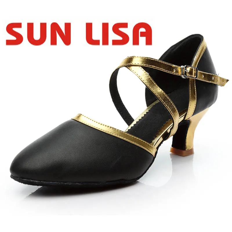 Женские туфли для латинских танцев SUN LISA обувь сальсы Танго бальных на высоком