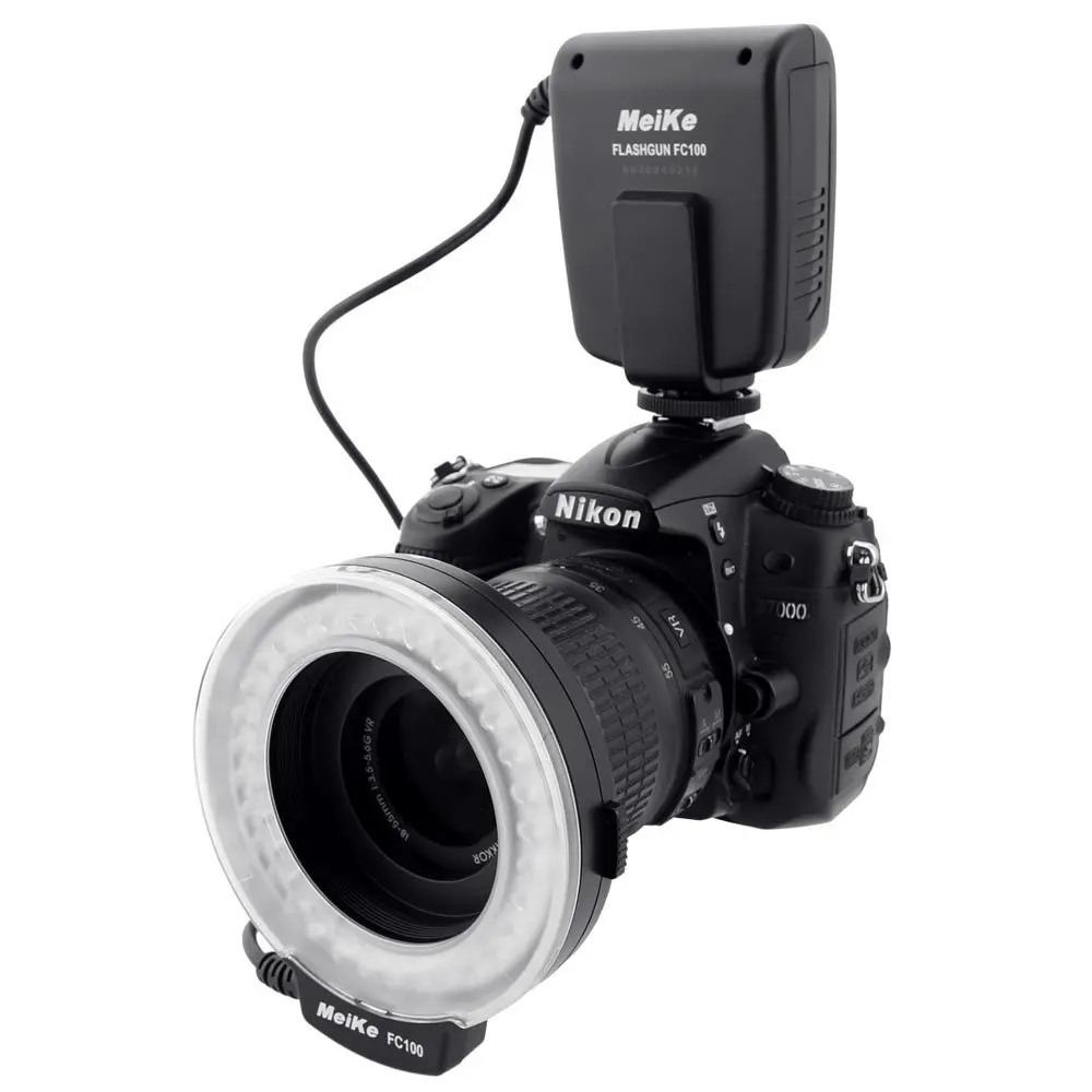 Кольцевая вспышка для макросъёмки на объектив Nikon D7100 D7000 D5300 D5200 D5100 D5000 D3300 D3200 D3100