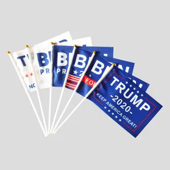 

100pcs Flag for President 2020 Keep America Great Flag Small Mini Hand Flag Banner Make America Great As President In 2020 1