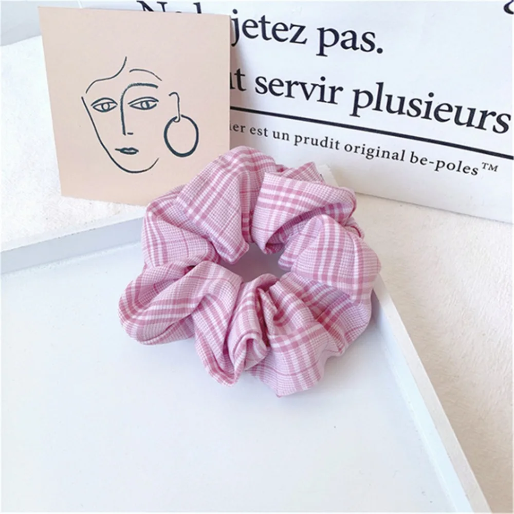 Fashion-Girls-Cherry-Shape-Scrunchies-Sweet-Plaid-Striped-Elastic-Hair-Bands-Ponytail-Holder-Headdress-Hair-Accessories