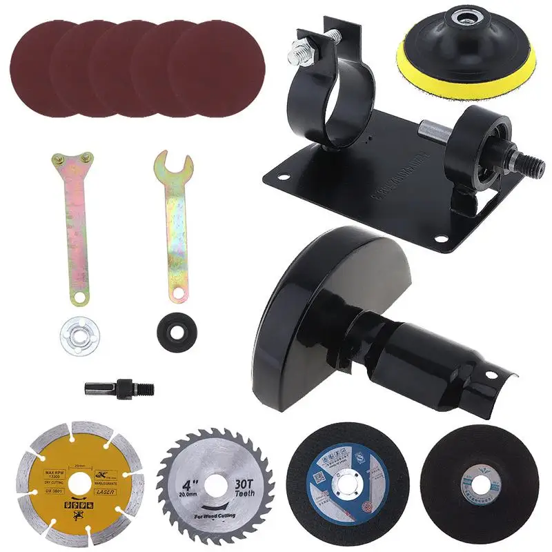

BMBY-17Pcs/Set 13mm Electric Drill Cutting Seat Conversion Tool Accessories Set For Grinding Cutting Tile Wood Metal Polishing