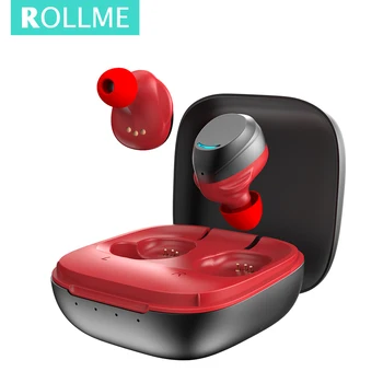 

Rollme T08 Wireless Earphones TWS Wireless Earbuds Bluetooth 5.0 HiFi Tone Noise Cancelling Gaming Metal Headset IPX6 Waterproof