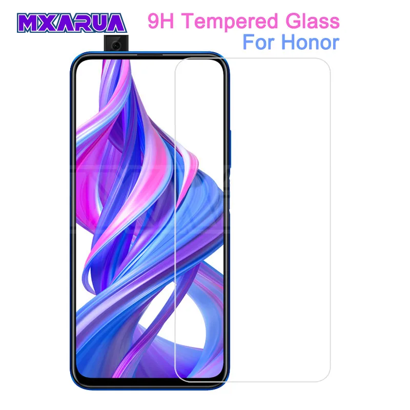 

9H Tempered Glass on the For Honor 9X 8X Screen Protector Honor 20 9i 10i 20i 8A 8C V20 V10 V9 Play Protective Glass Film Case