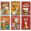 Putuo Decor Cold Beer Vintage Tin Sign Retro Metal Poster Interior Decoration for Man Cave Bar Pub Club Home Wall Decor ► Photo 3/6